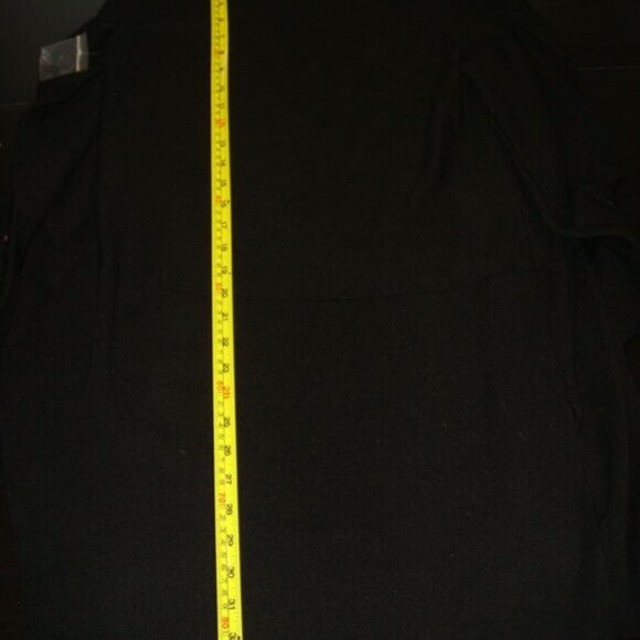 New with Tags Tahani Long Black Button Cuff Cardigan 50% Merino Wool size Large - Picture 11 of 14